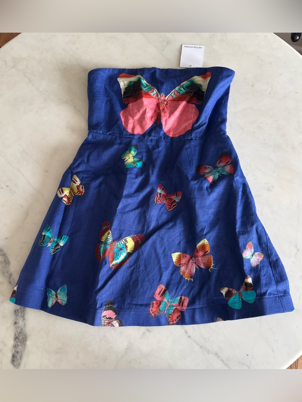 Aston Studio Beatrix Dress in Neelam Papillion